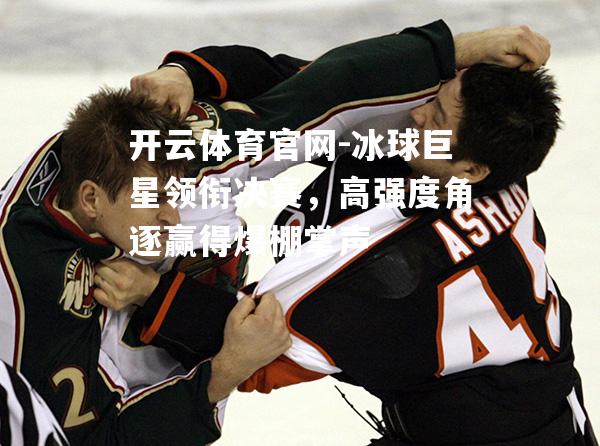 冰球巨星领衔决赛，高强度角逐赢得爆棚掌声